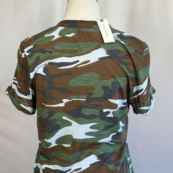 Anthropologie TLA Camouflage Women’s Cotton & Modal Tee - NWT-Size M - Picture 2 of 14